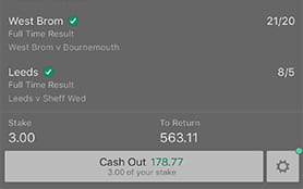 A close Acca bet, losing by one selection