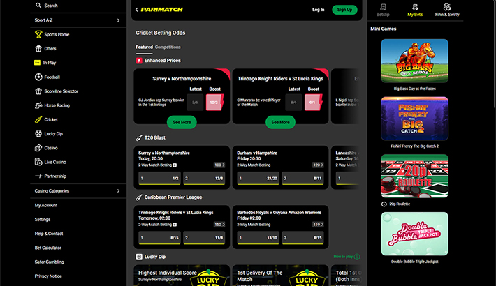 Parimatch website image 3