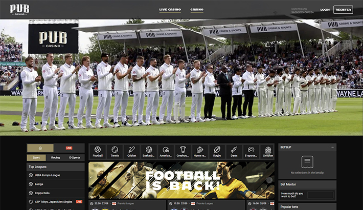Pub Sports website image 1
