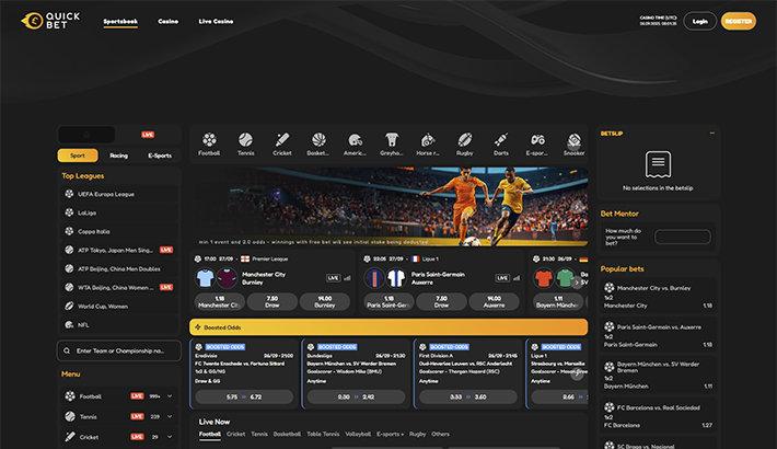QuickBet website image 1