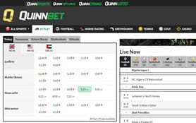 QuinnBet live betting arena