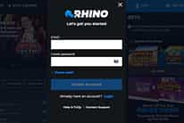 Create an Account at Rhino Bet