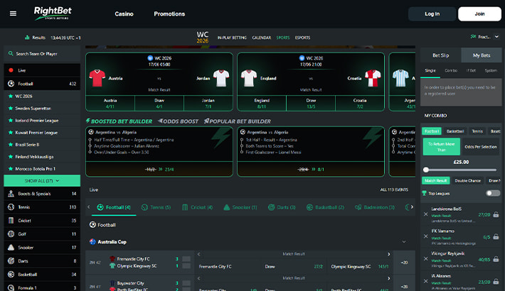 RightBet website image 1
