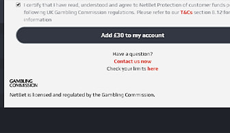 Confirm the amount added to the account