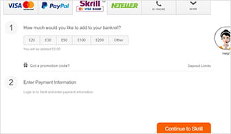 Skrill deposit method