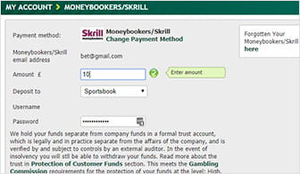 Skrill deposit