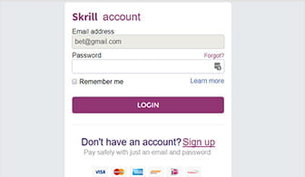 Skrill personal details