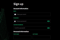 Register Smarkets account