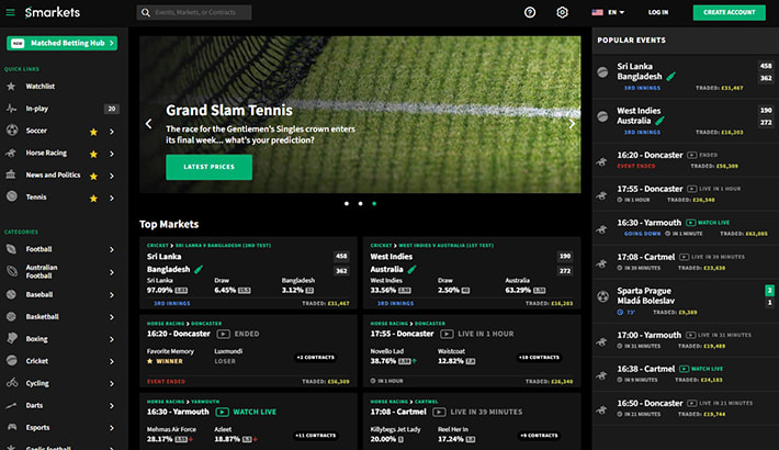 Smarkets live betting event