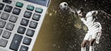 A calculator and a footballer