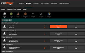 SportNation live betting platform