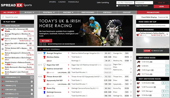 Sportingbet main page of the site