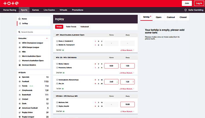 Tote website image 2