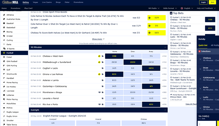 Sportingbet greyhounds page