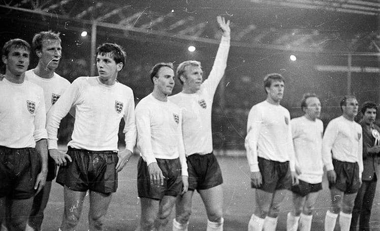 Gambar tim Piala Dunia 1966 Inggris yang sukses