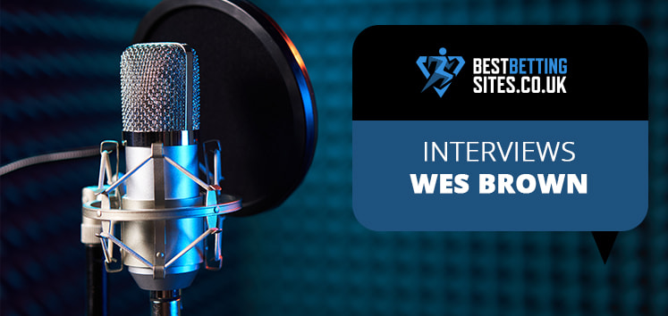BestBettingSites.co.uk Interviews Wes Brown - feature image with microphone