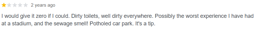 Kassam Stadium Google review
